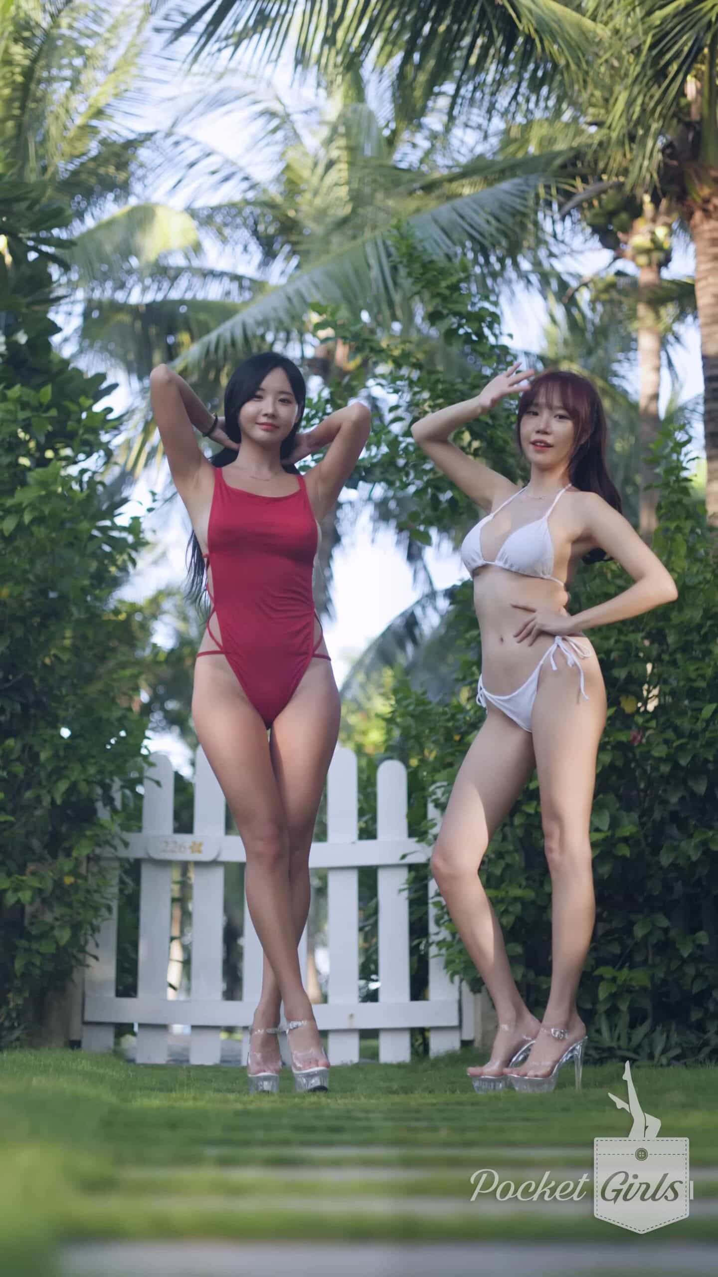Bikini Dance at Ocean View Garden, Habin & Minchae, Pocket Girls, 하빈 & 민채, 포켓걸스 – #00329插图1