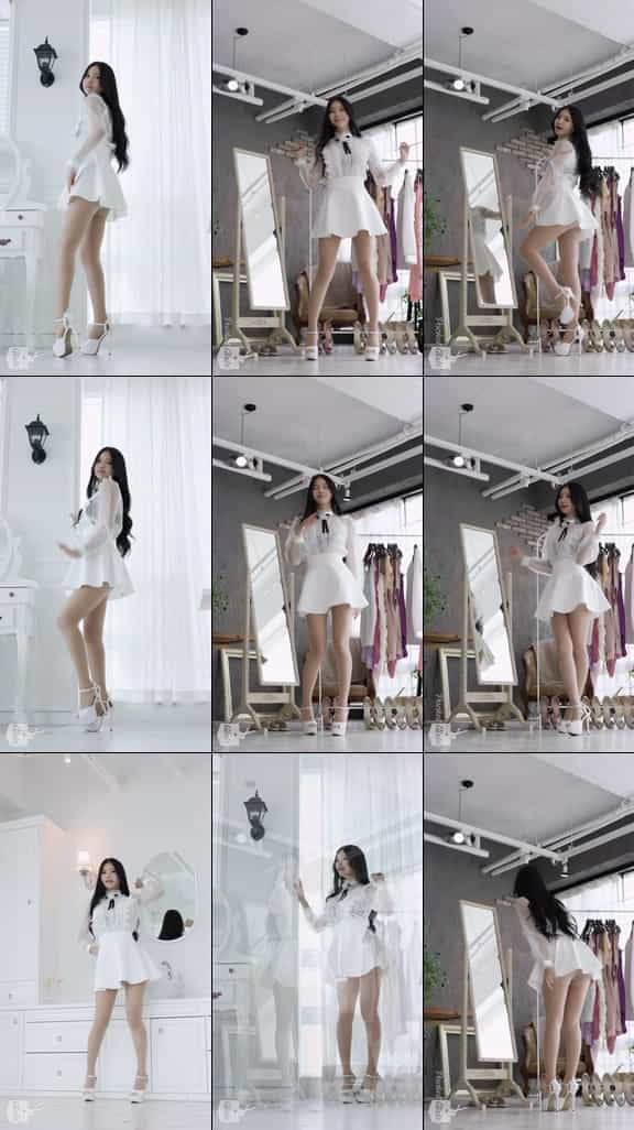 White Blouse and Skirt Try-On, Yeonji, Pocket Girls, 연지, 포켓걸스, Gimme Something – #00192插图