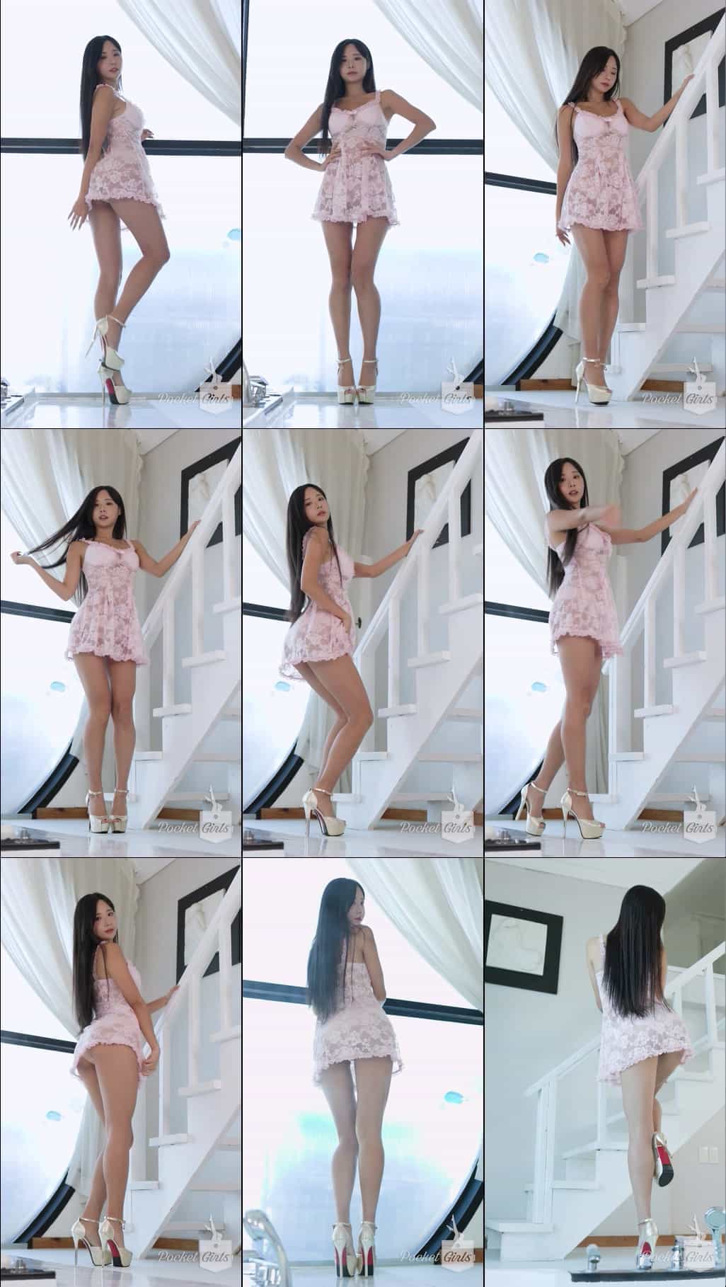Pink See-Through Dress Dance Compilation, Habin, Pocket Girls, 하빈, 포켓걸스 – #00250插图
