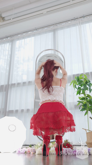 Patreon vip PocketGirls Red See-Through Skirt Dance, Minchae, Part.2a 0827插图