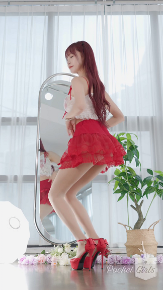 Patreon vip PocketGirls Red See-Through Skirt Dance, Minchae, Part.1c 0905插图1